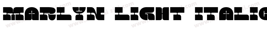 Marlyn Light Italic字体转换